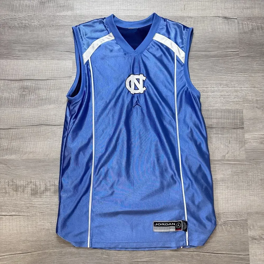 Vintage Jordan UNC North Carolina Tar Heels Reversible Jersey 2000s Nike Team M